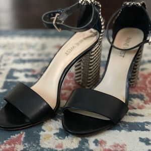 Nine West Stacked print Heel